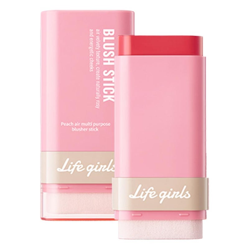 Double-ended eraser blush stick for natural nude makeup, highlighter, contouring, and light makeup; lip and cheek dual-use blush.